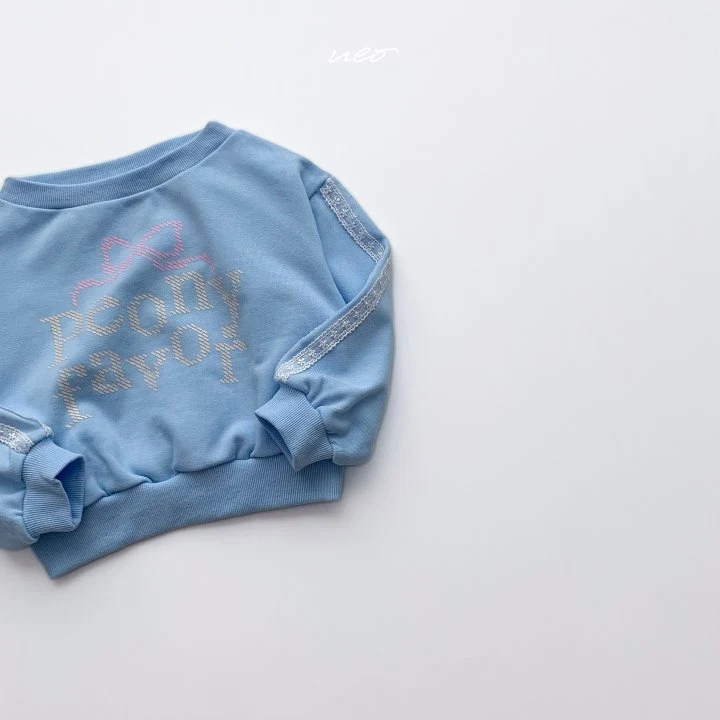 U Eo - Korean Children Fashion - #designkidswear - Peony Boat Neck Sweatshirt - 4