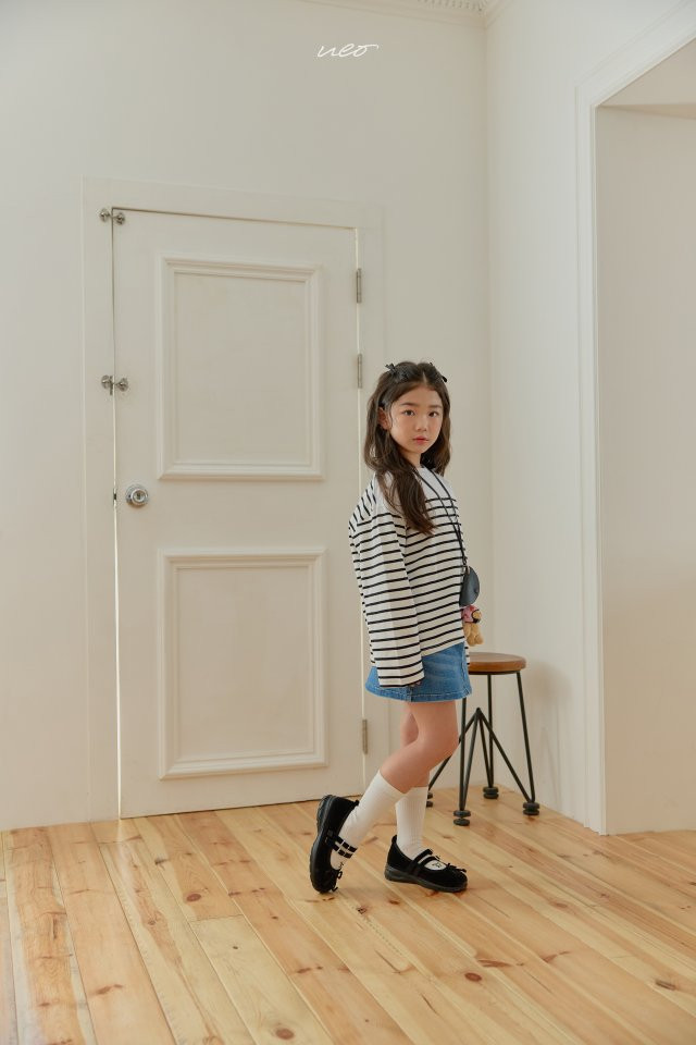 U Eo - Korean Children Fashion - #discoveringself - Ivy Stripe Tee - 11