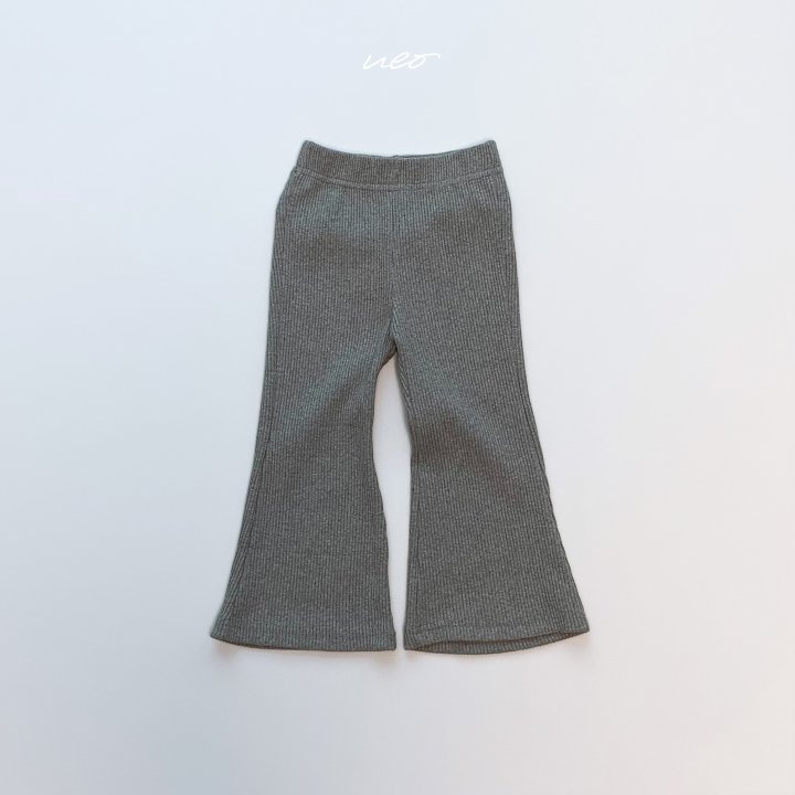 U Eo - Korean Children Fashion - #fashionkids - Stretch Ribbed Bootcut Pants - 3