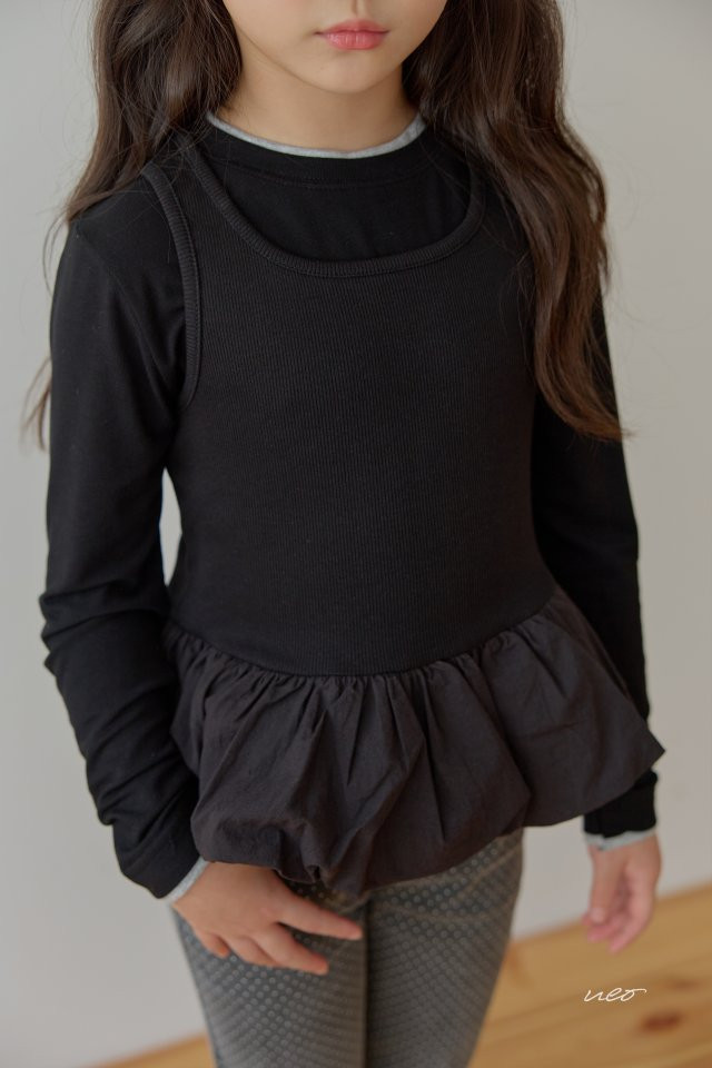 U Eo - Korean Children Fashion - #fashionkids - Balloon Ribbed Sleeveless - 12