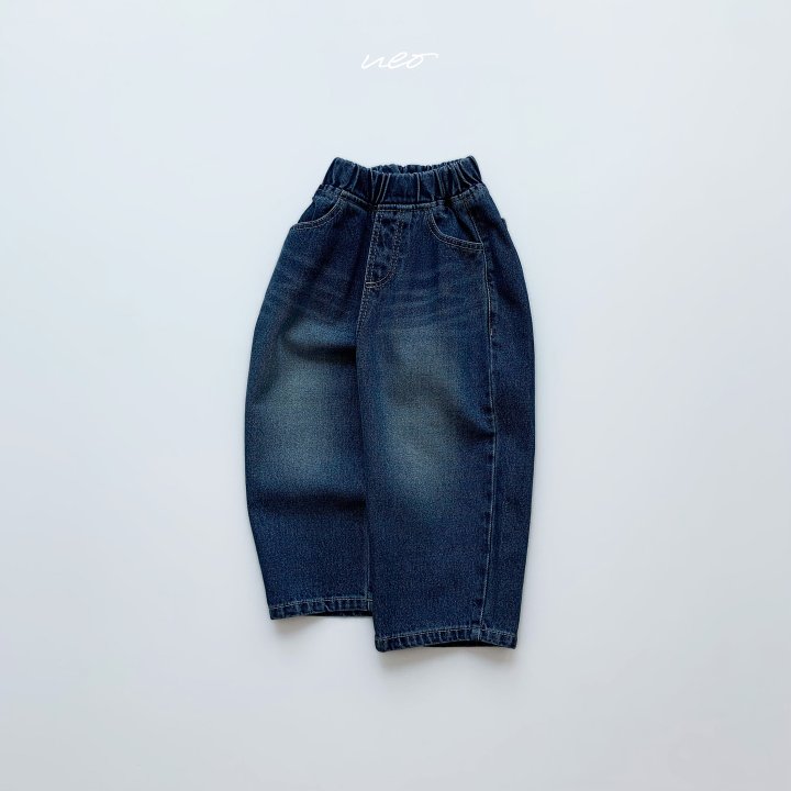 U Eo - Korean Children Fashion - #kidsshorts - Slouchy Denim Pants - 5