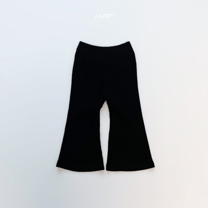 U Eo - Korean Children Fashion - #fashionkids - Stretch Ribbed Bootcut Pants - 4