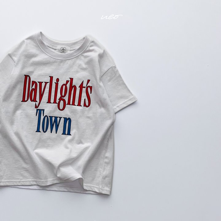 U Eo - Korean Children Fashion - #kidsshorts - Daylight Boxy Tee - 5