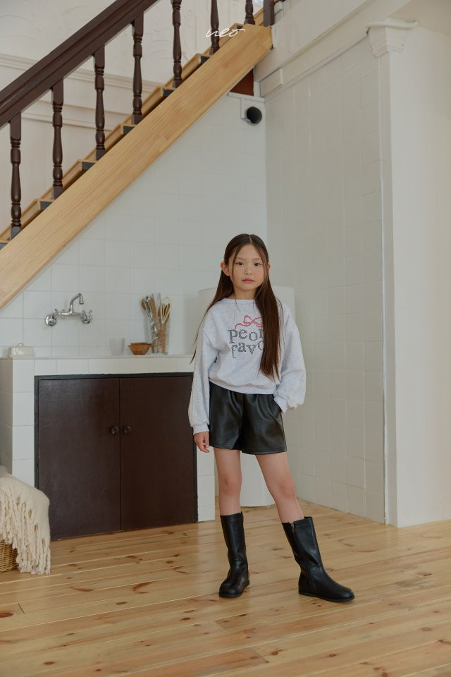 U Eo - Korean Children Fashion - #kidsstore - Peony Boat Neck Sweatshirt - 7