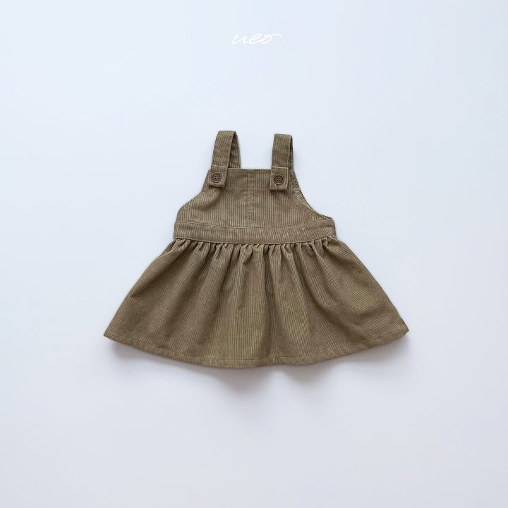 U Eo - Korean Children Fashion - #kidzfashiontrend - Tulip Corduroy Suspender One-piece - 5