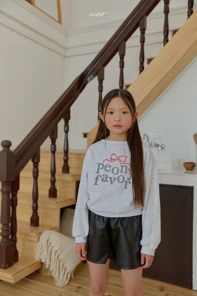 U Eo - Korean Children Fashion - #kidzfashiontrend - Peony Boat Neck Sweatshirt - 8
