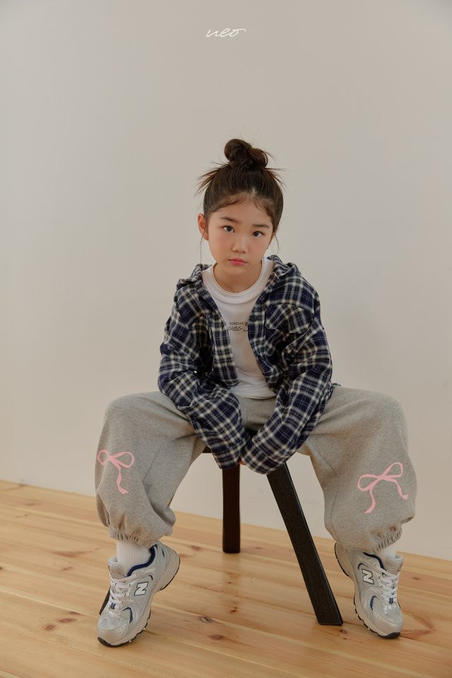 U Eo - Korean Children Fashion - #littlefashionista - Teto Check Hoodie Shirt - 12