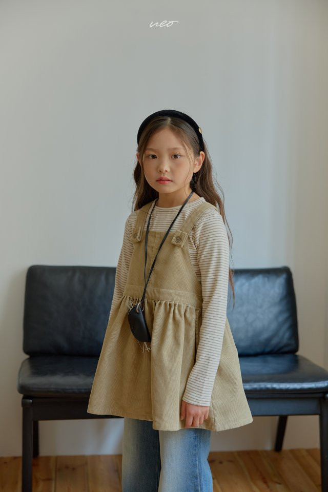U Eo - Korean Children Fashion - #littlefashionista - Tulip Corduroy Suspender One-piece - 7