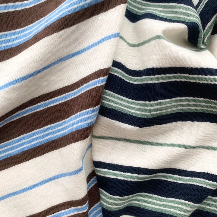 U Eo - Korean Children Fashion - #littlefashionista - Mocha Mousse Stripe Tee - 6