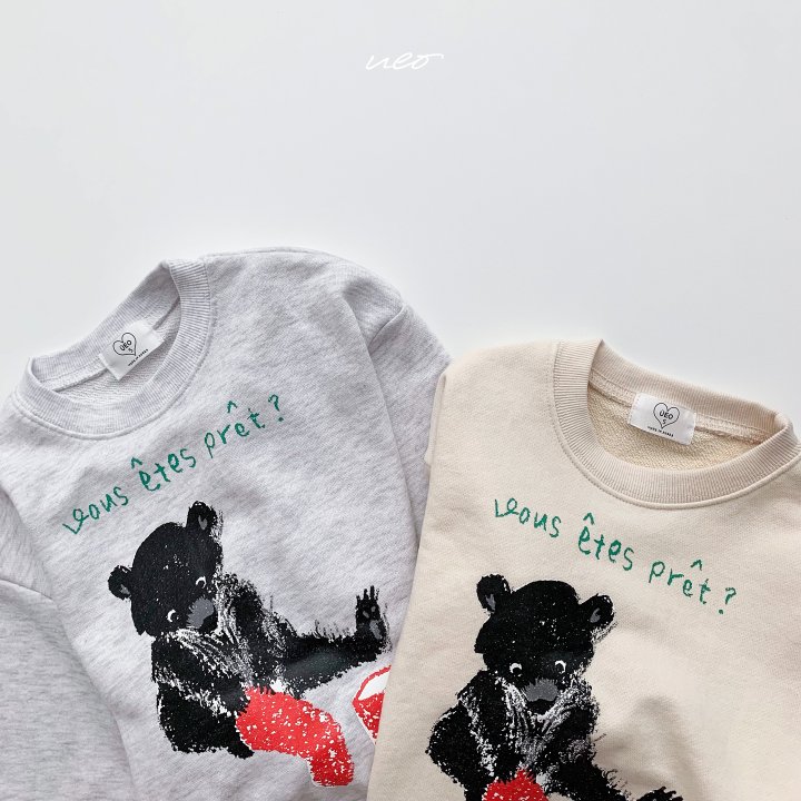 U Eo - Korean Children Fashion - #Kfashion4kids - Red Boots Bear Sweatshirt - 4