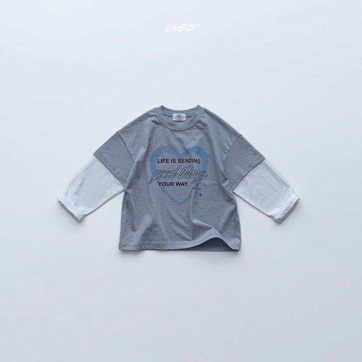 U Eo - Korean Children Fashion - #littlefashionista - Cream Layered Boxy Tee - 5