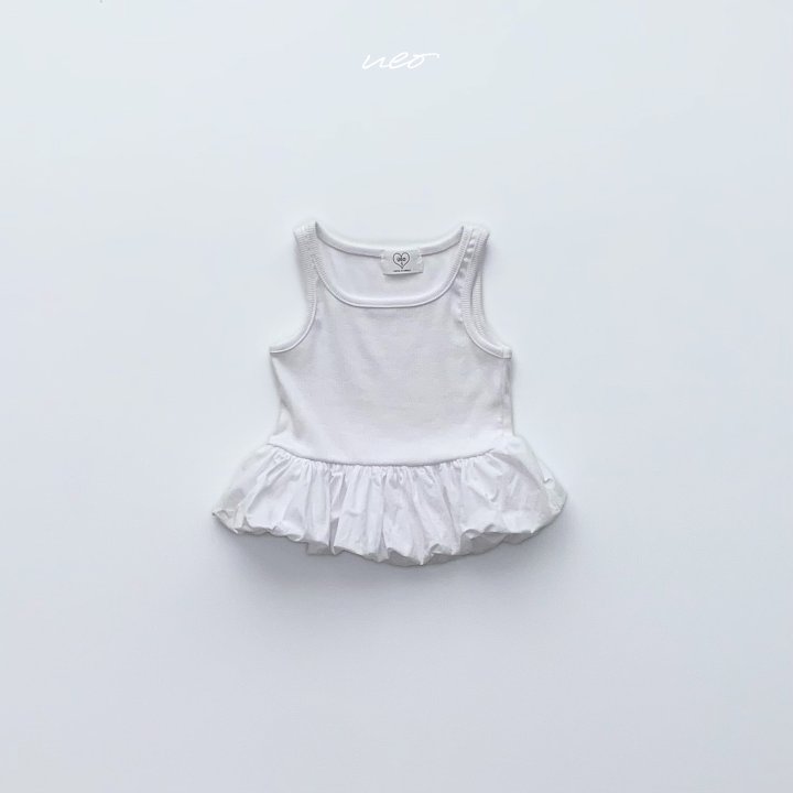 U Eo - Korean Children Fashion - #littlefashionista - Balloon Ribbed Sleeveless - 3