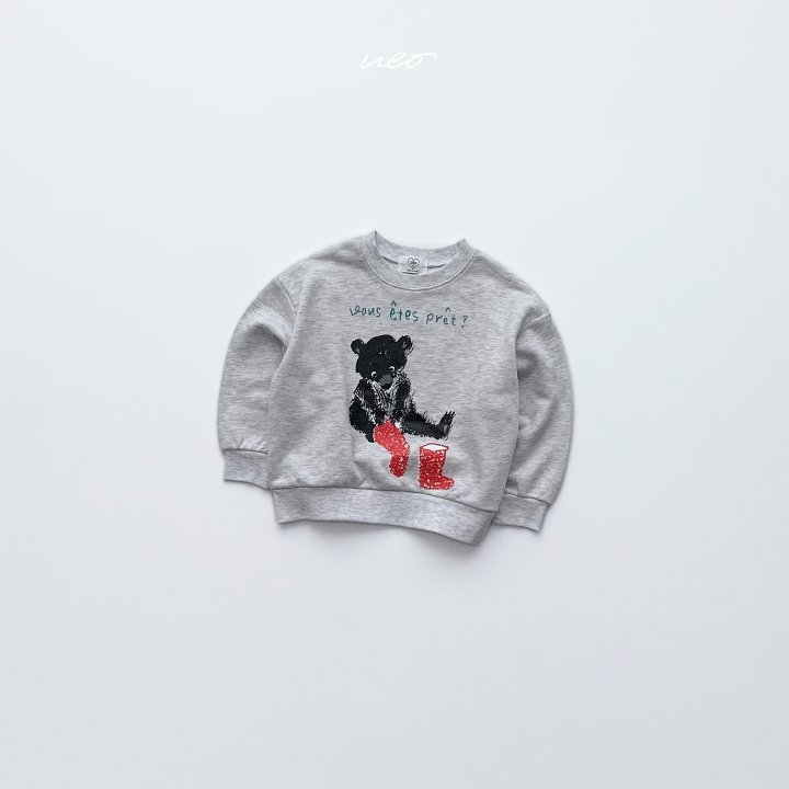U Eo - Korean Children Fashion - #magicofchildhood - Red Boots Bear Sweatshirt - 5