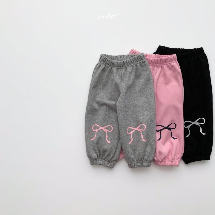 U Eo - Korean Children Fashion - #magicofchildhood - Bling Ribbon Jogger Pants - 3