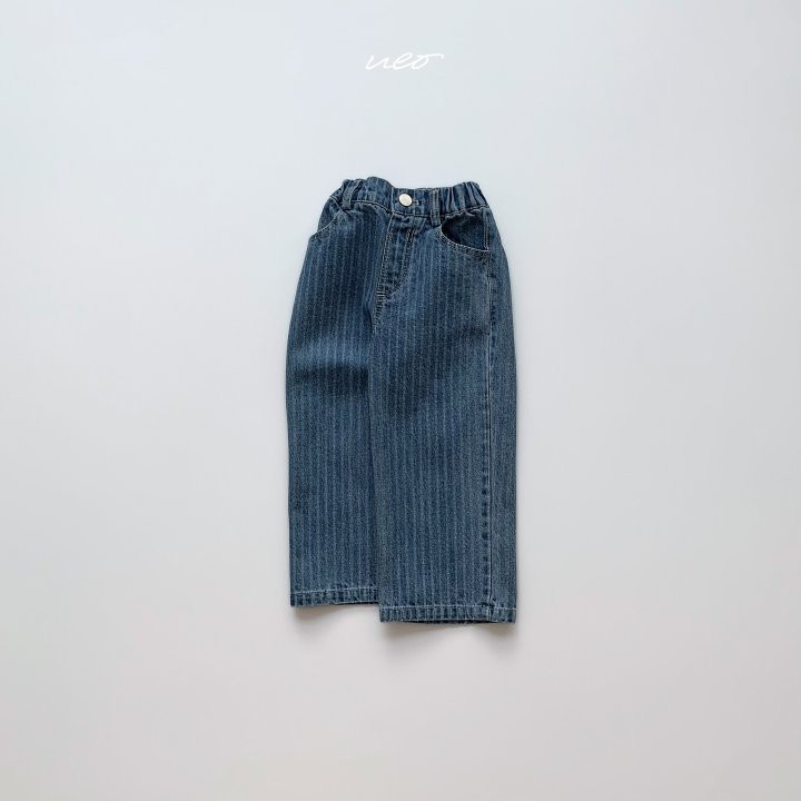 U Eo - Korean Children Fashion - #magicofchildhood - Stripe Straight Denim Pants