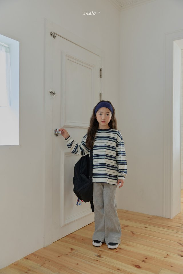 U Eo - Korean Children Fashion - #minifashionista - Stretch Ribbed Bootcut Pants - 10