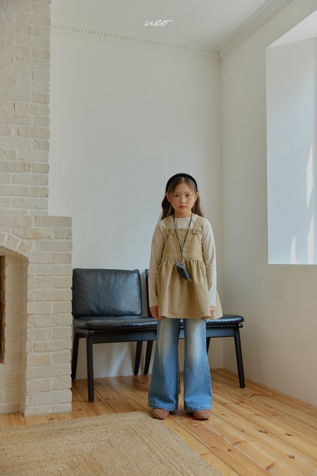 U Eo - Korean Children Fashion - #minifashionista - Tulip Corduroy Suspender One-piece - 9
