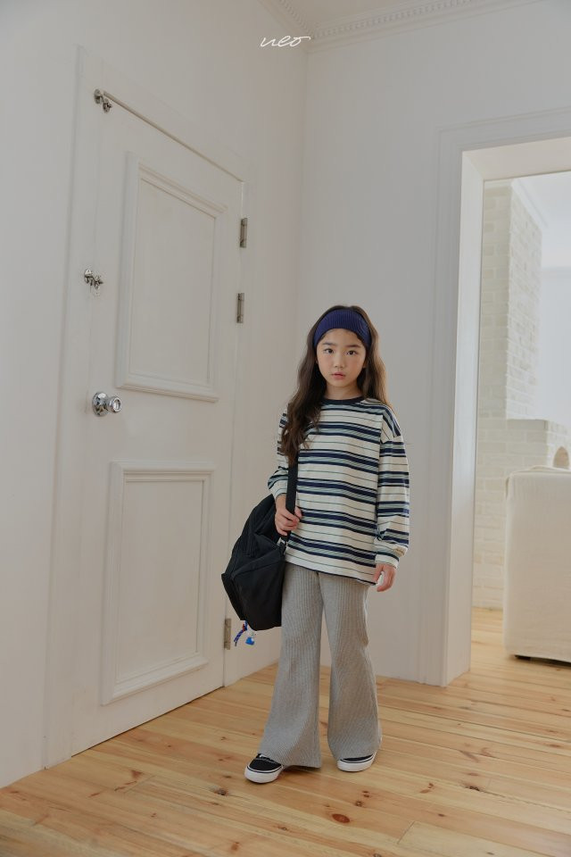 U Eo - Korean Children Fashion - #minifashionista - Mocha Mousse Stripe Tee - 8
