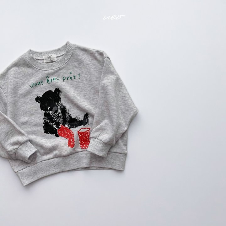 U Eo - Korean Children Fashion - #minifashionista - Red Boots Bear Sweatshirt - 6