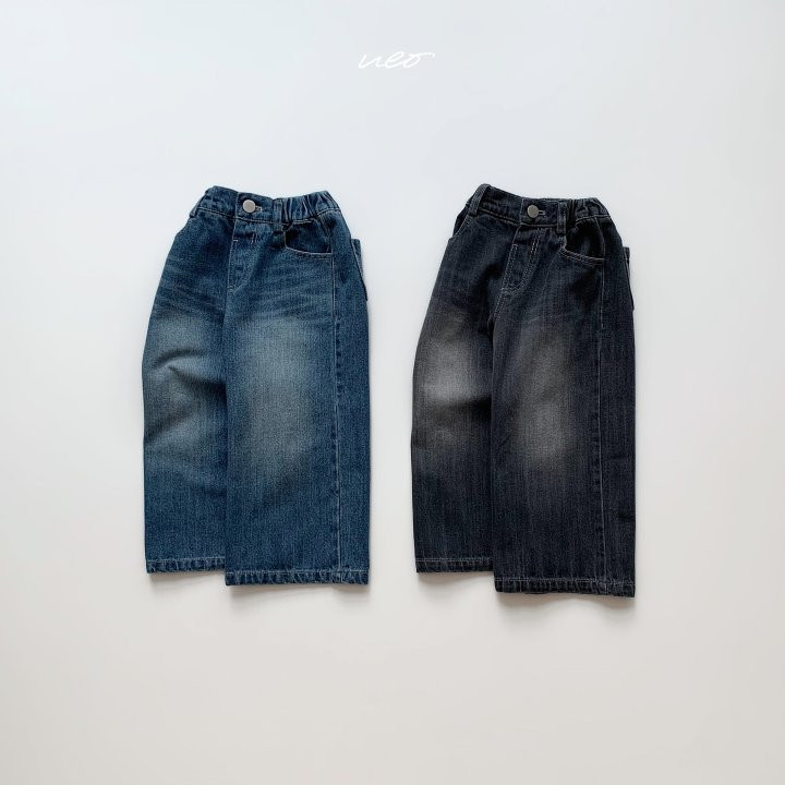 U Eo - Korean Children Fashion - #minifashionista - Signature Wide Denim Pants