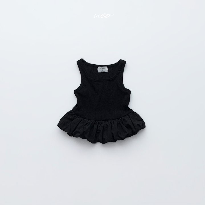 U Eo - Korean Children Fashion - #minifashionista - Balloon Ribbed Sleeveless - 5