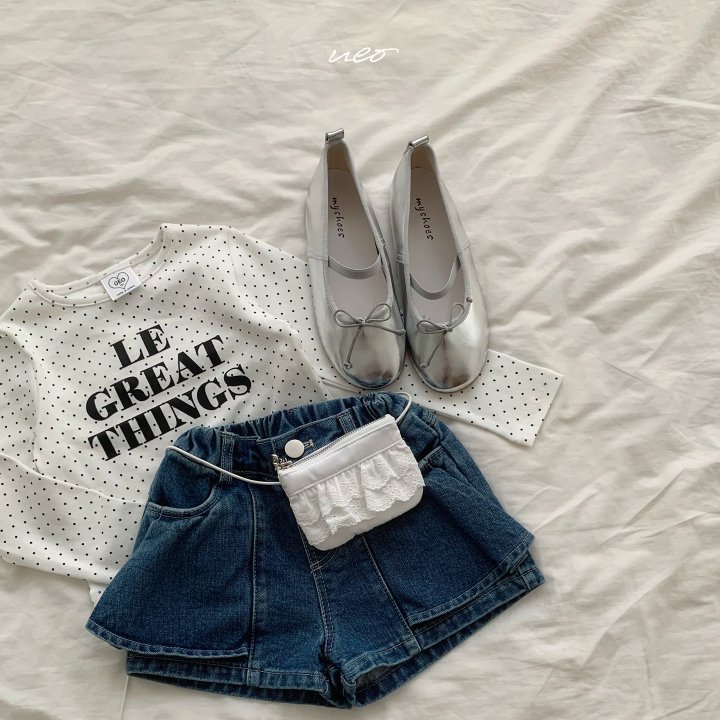 U Eo - Korean Children Fashion - #prettylittlegirls - Petit Culotte Denim Pants - 5