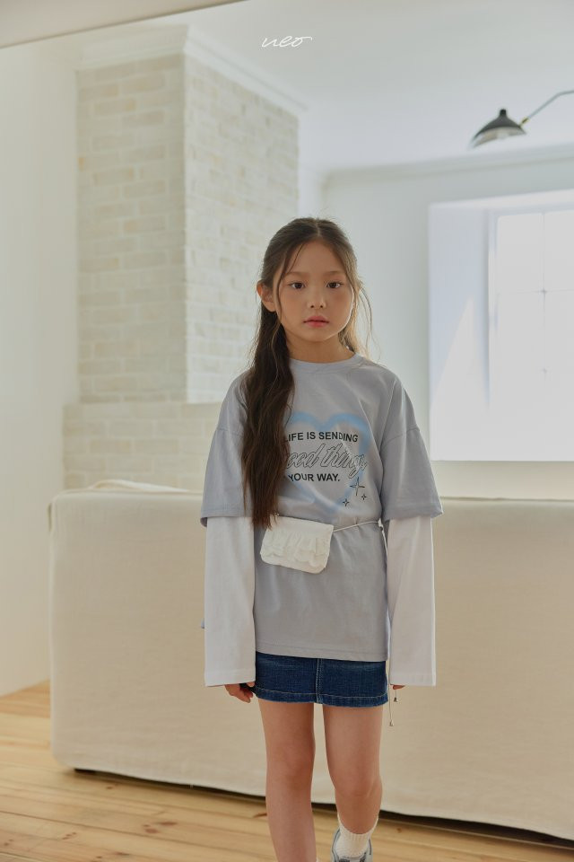 U Eo - Korean Children Fashion - #prettylittlegirls - Cream Layered Boxy Tee - 8