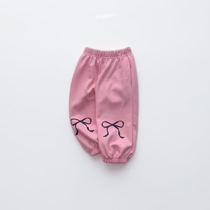 U Eo - Korean Children Fashion - #prettylittlegirls - Bling Ribbon Jogger Pants - 5