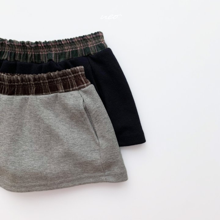 U Eo - Korean Children Fashion - #stylishchildhood - Romantic Check Skirt - 3