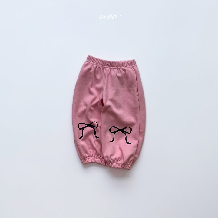 U Eo - Korean Children Fashion - #todddlerfashion - Bling Ribbon Jogger Pants - 6
