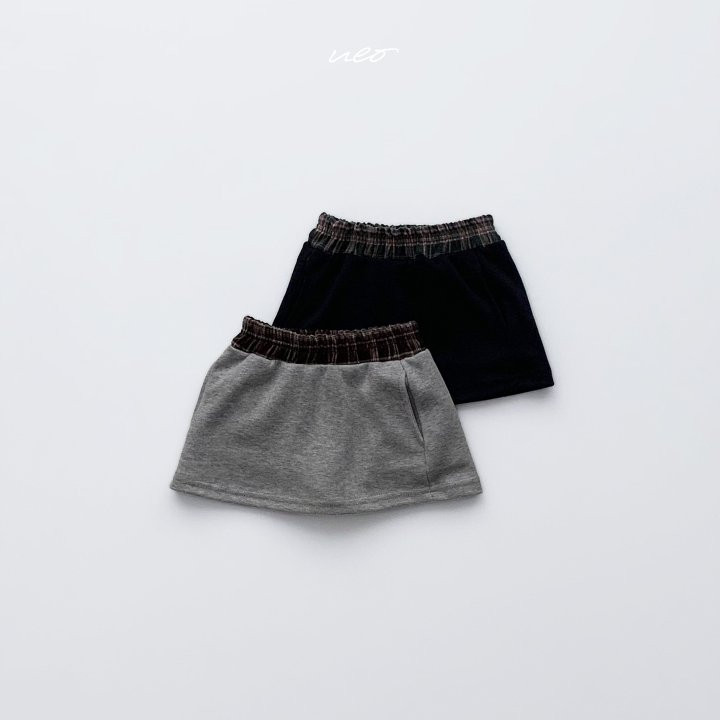 U Eo - Korean Children Fashion - #todddlerfashion - Romantic Check Skirt