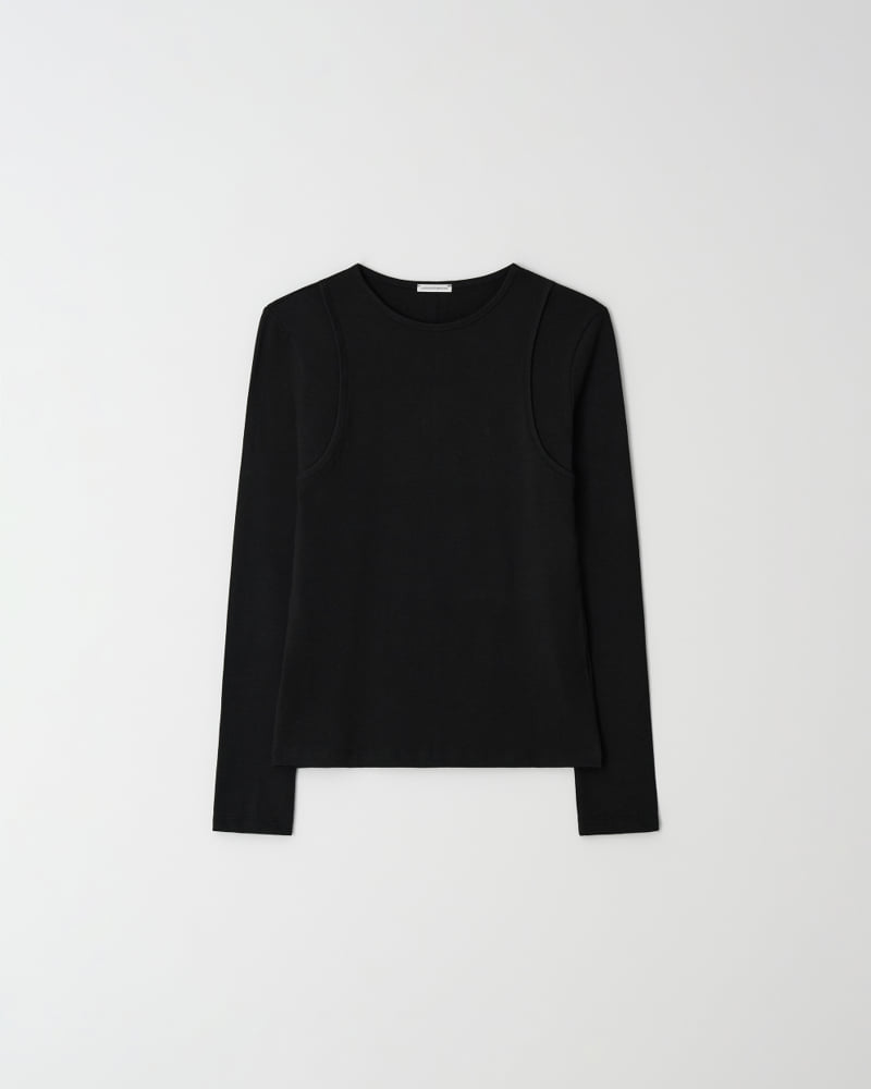 Understanding - Korean Women Fashion - #momslook - Binding Long Sleeved Tee - 8