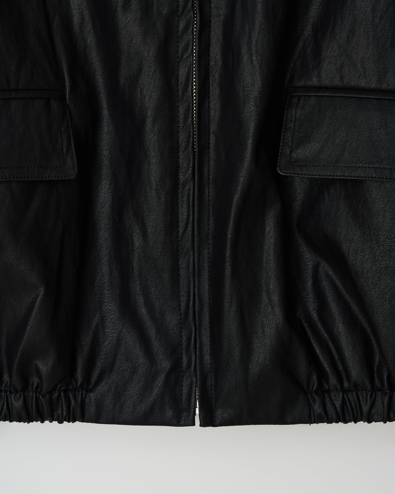 Understanding - Korean Women Fashion - #momslook - Hood Leather Jacket - 12