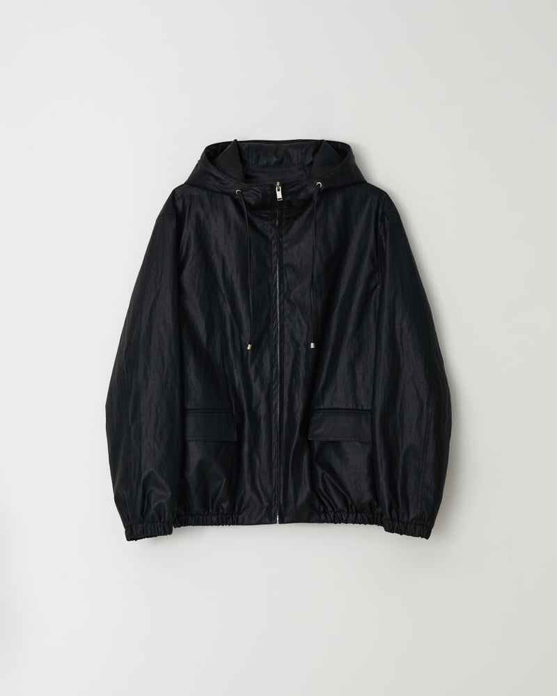 Understanding - Korean Women Fashion - #momslook - Hood Leather Jacket - 8