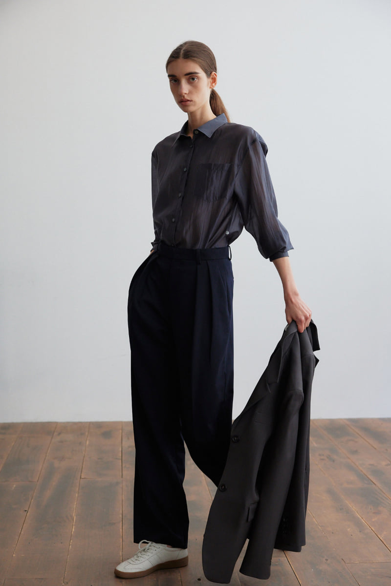 Understanding - Korean Women Fashion - #momslook - Silky Shirt - 5