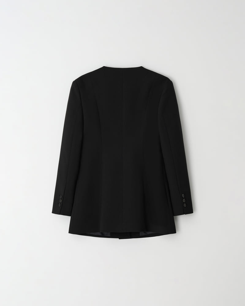 Understanding - Korean Women Fashion - #momslook - Scoop Neck Line Jacket - 10