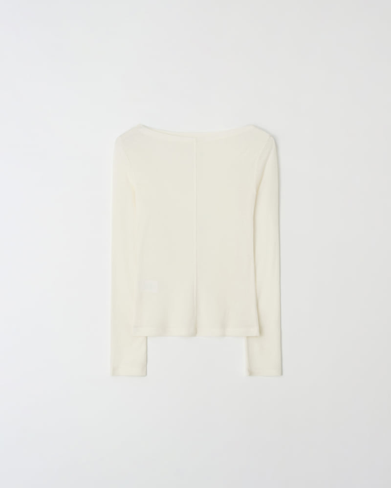 Understanding - Korean Women Fashion - #momslook - Simple Boat Neck Tee - 12