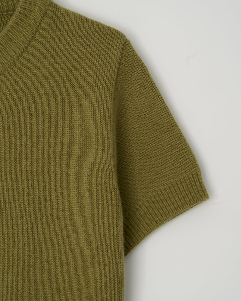 Understanding - Korean Women Fashion - #momslook - Cashmere Half Sleeved Knit Top - 12