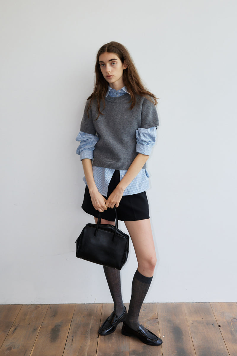 Understanding - Korean Women Fashion - #momslook - Cashmere Half Sleeved Knit Top - 6