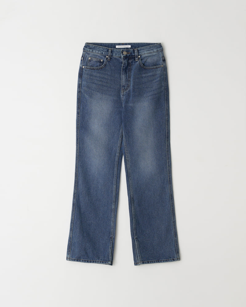 Understanding - Korean Women Fashion - #momslook - Brush Slit Denim Pants - 5