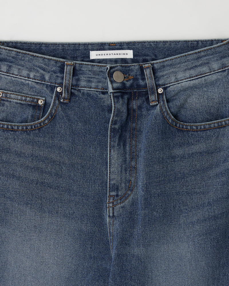 Understanding - Korean Women Fashion - #momslook - Brush Slit Denim Pants - 7