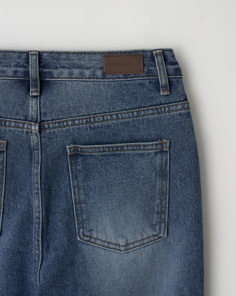 Understanding - Korean Women Fashion - #momslook - Brush Slit Denim Pants - 9