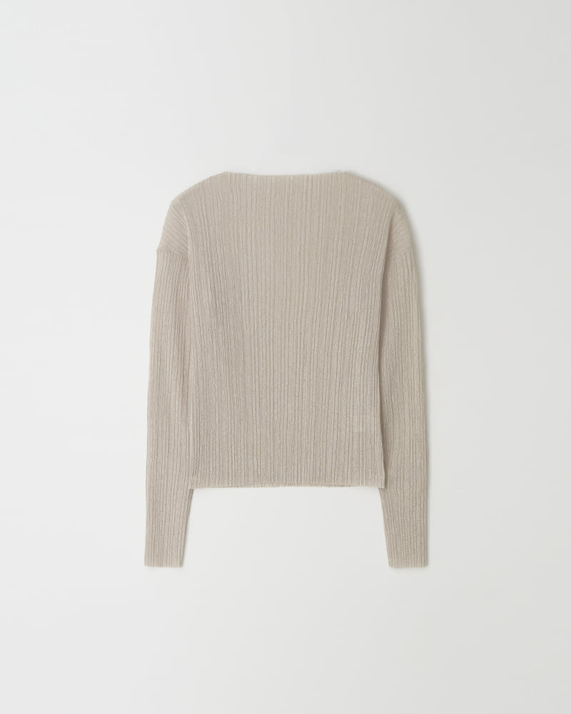 Understanding - Korean Women Fashion - #momslook - New Knit Pleats Long Sleeved Tee - 8