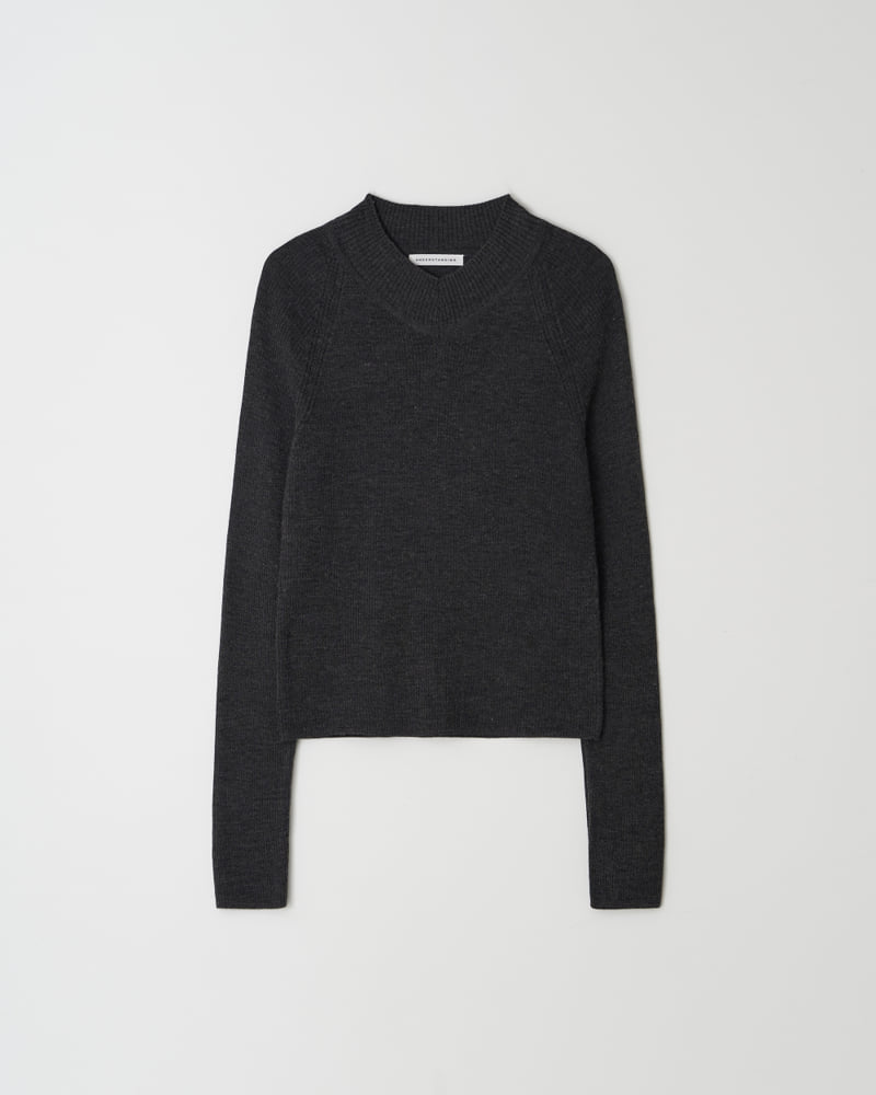 Understanding - Korean Women Fashion - #momslook - High V-neck Knitwear - 10