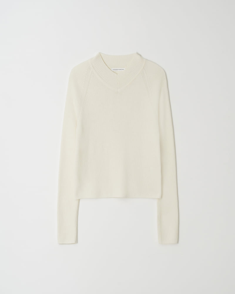 Understanding - Korean Women Fashion - #momslook - High V-neck Knitwear - 7
