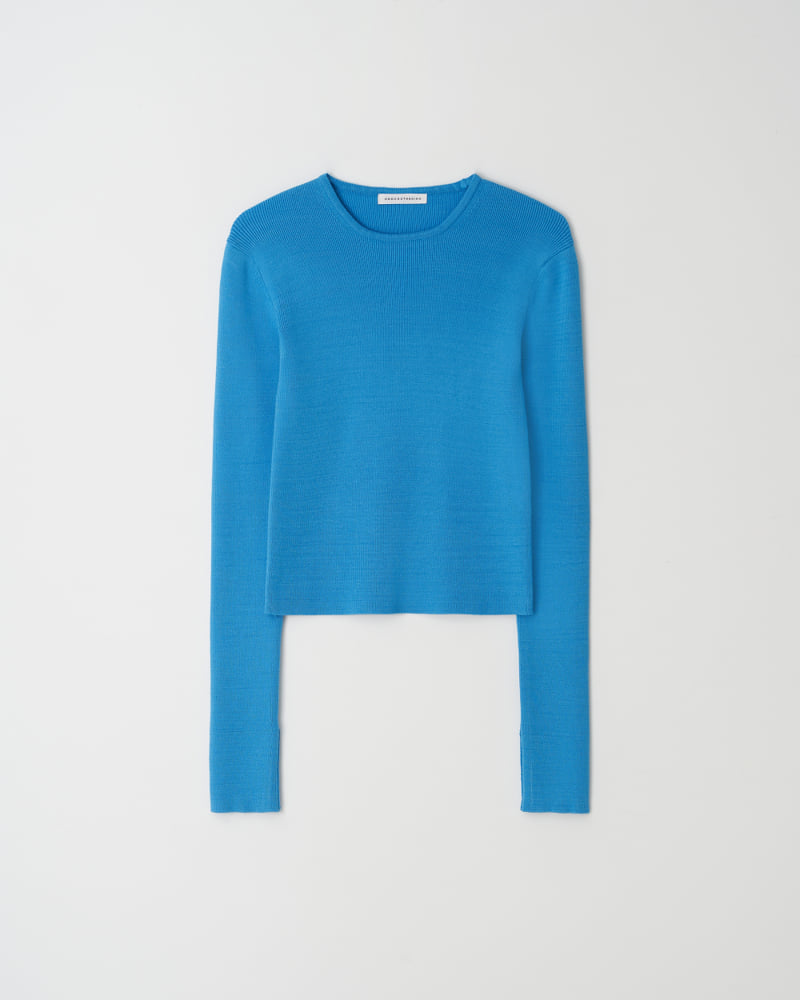 Understanding - Korean Women Fashion - #momslook - Roll-up Soft Round Knitwear - 6
