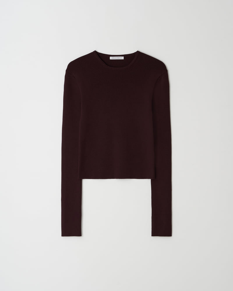 Understanding - Korean Women Fashion - #momslook - Roll-up Soft Round Knitwear - 8