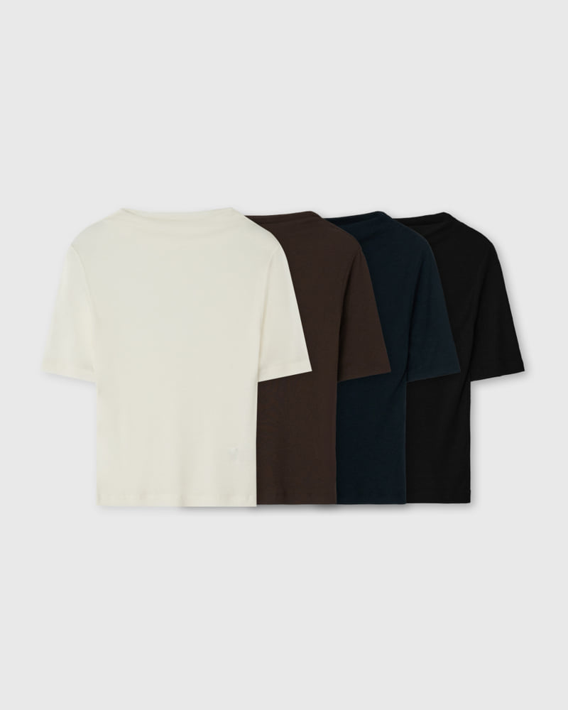 Understanding - Korean Women Fashion - #momslook - Merino Half Neck Tee