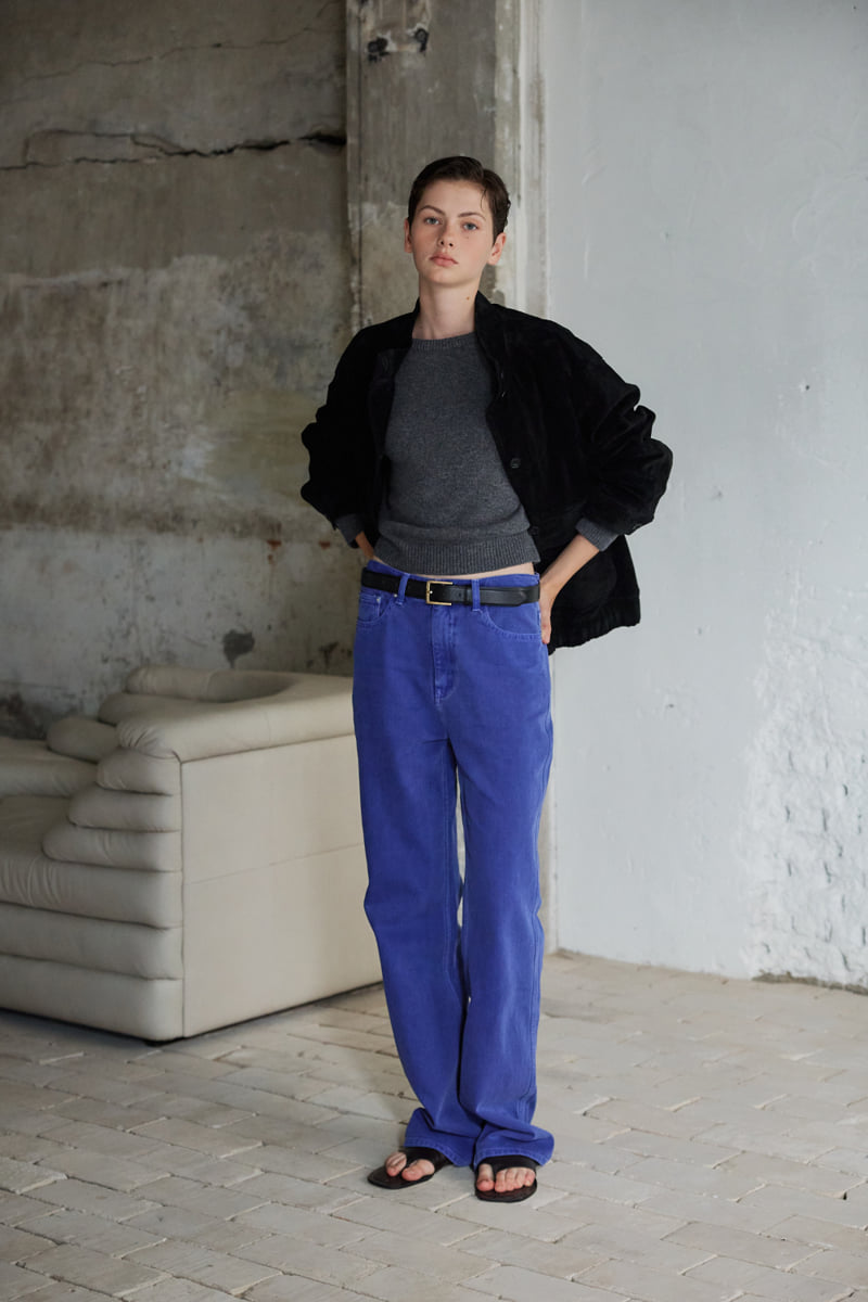 Understanding - Korean Women Fashion - #vintagekidsstyle - Cotton Blue Denim Pants - 4