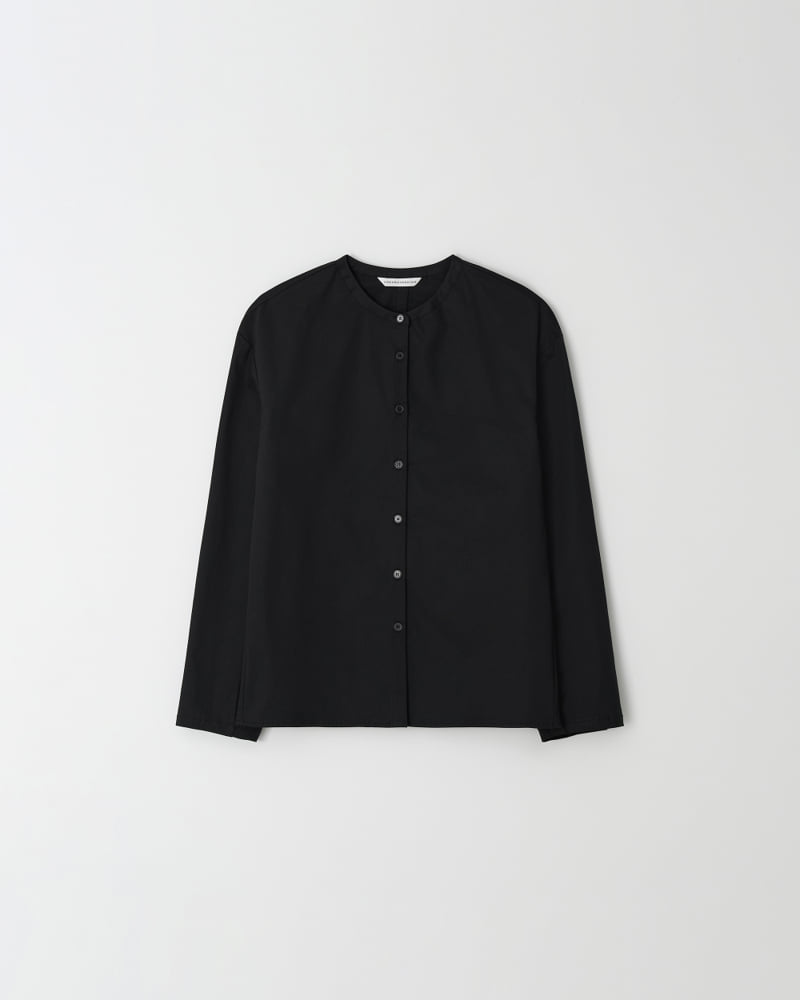 Understanding - Korean Women Fashion - #shopsmall - Henry Neck Slit Shirt - 6